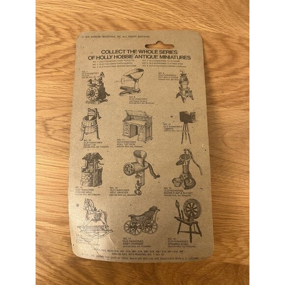 Vintage 1976 Durham Holly Hobbie Lot Miniature Rocking Horse and baby carriage - Picture 5 of 5